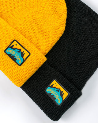 WE RIDE LOCAL X LIVE ON TOP BLACK BEANIE - WERIDELOCAL