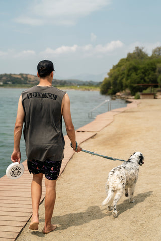 UNION RAW CUT PIGMENT BLACK TANKTOP
