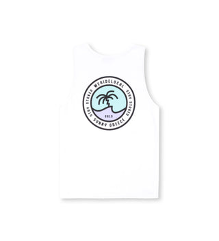 CREST WHITE TANK TOP - WERIDELOCAL