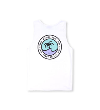 CREST WHITE TANK TOP - WERIDELOCAL