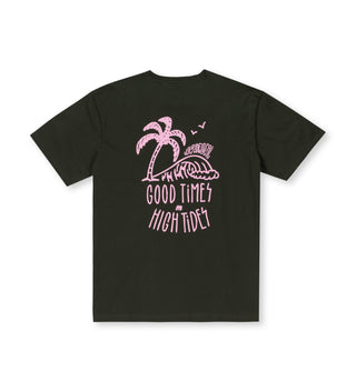 GOOD TIMES MIDNIGHT OLIVE TEE - WERIDELOCAL