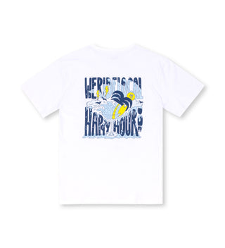 HAPPY HOUR WHITE TEE - WERIDELOCAL