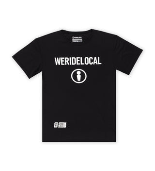 RIDER BLACK TEE RASHGUARD - WERIDELOCAL