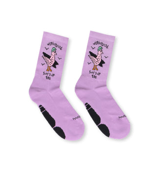 SURF'S UP LILAC SOCKS - WERIDELOCAL