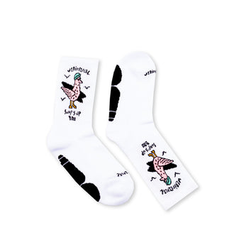Surf's Up White Socks