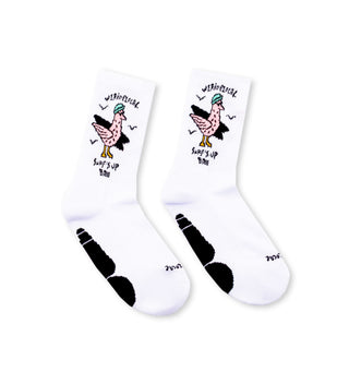 Surf's Up White Socks
