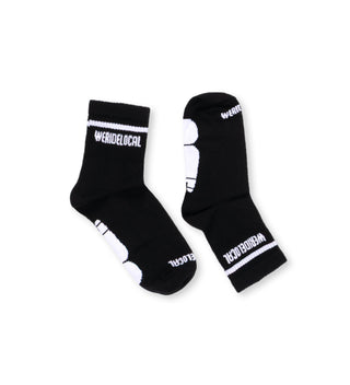 TYPO BLACK WOMEN SOCKS - WERIDELOCAL