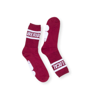 STATEMENT BURGUNDY SOCKS