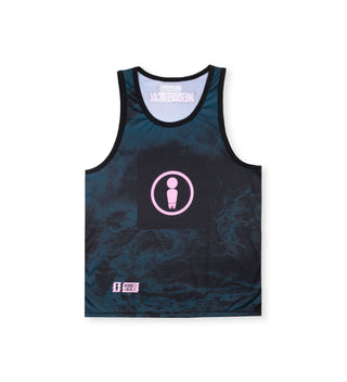 We Ride Local Azard sleeveless rashguard tank top – UPF 50 sun protection, quick‑dry polyester.