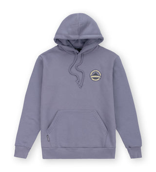 We Ride Local Backyard Pale Violet Hoodie – front view, pale violet colour, unisex streetwear hoodie, kangaroo pocket