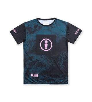 We Ride Local Hazard short sleeve rashguard tshirt– UPF 50 sun protection, quick‑dry surf shirt.