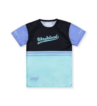 We Ride Local Legends short sleeve rashguard tee – UPF 50 sun protection, quick-dry fabric.