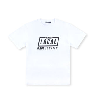 We Ride Local Mission white tshirt– 100% cotton, unisex style, silk printed graphics, made in Greece