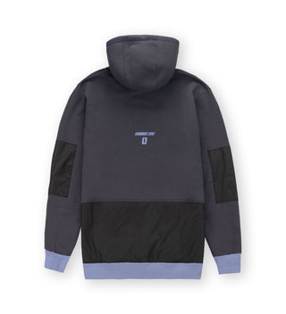 We Ride Local Stomper graphite long hoodie with hood, kangaroo pocket, and thumb holes