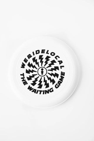 THE WAITING GAME  WHITE FRISBEE
